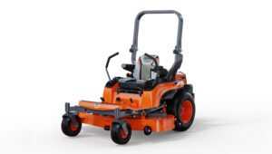 Kubota ZG227A-60 Mower isolated on a white sweep background.
