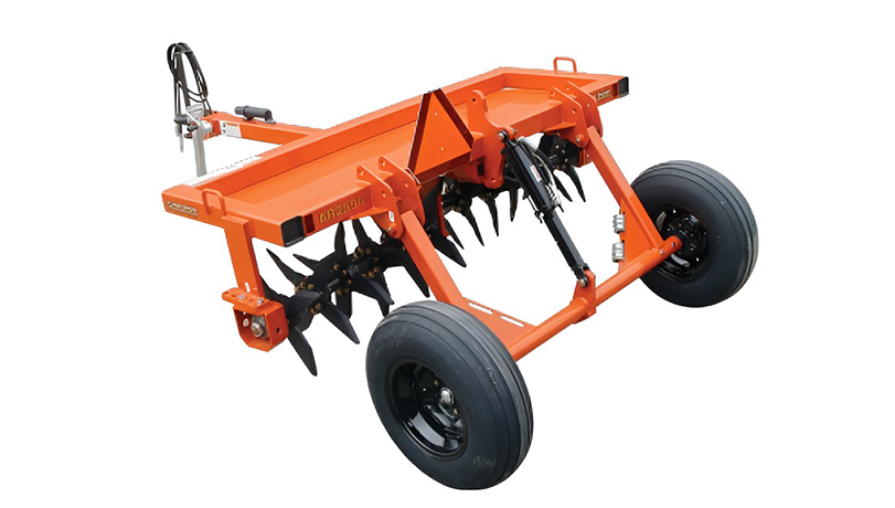 AR25 Series Pasture Aerators isolated and shot on a white sweep.