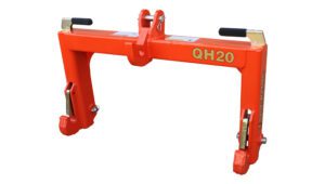 New Land Pride QH20 Quick-Hitch photographed on a white sweep.