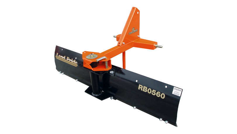 Land Pride RBT05 Series Rear Blade isolated on a white sweep.