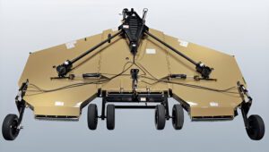 New Land Pride RC3620 Rotary Cutters isolated on a background sweep with a white-to-blue gradient.