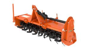 RTA25 Land Pride Rotary Tiller isolated on a white backdrop.