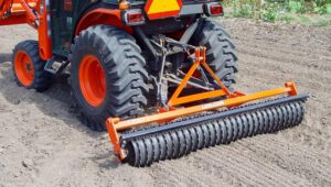 Land Pride SBR Series Seed Bed Rollers being used in a field.