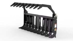 Land Pride SGC10 Series Claw Grapples photographed isolated on a white sweep background.