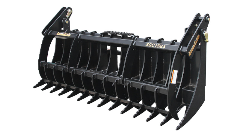 Land Pride SGC15 Series Claw Grapples photographed isolated on a white sweep background.