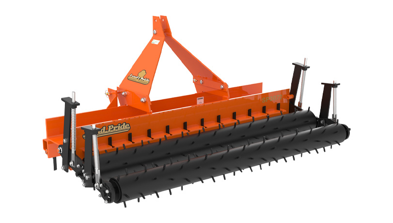 New Land Pride SP30 Series Soil Pulverizer photographed isolated on a white sweep.