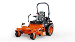 New Kubota Z751KWi-48 Mower photographed on a white sweep background.