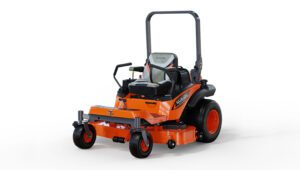 Kubota ZG327PA-60 Mower isolated on a white sweep background.