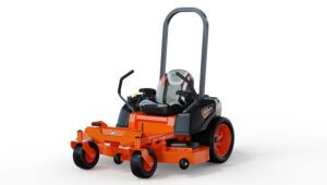 Kubota Z252KH-54 Mower isolated on a white sweep background.