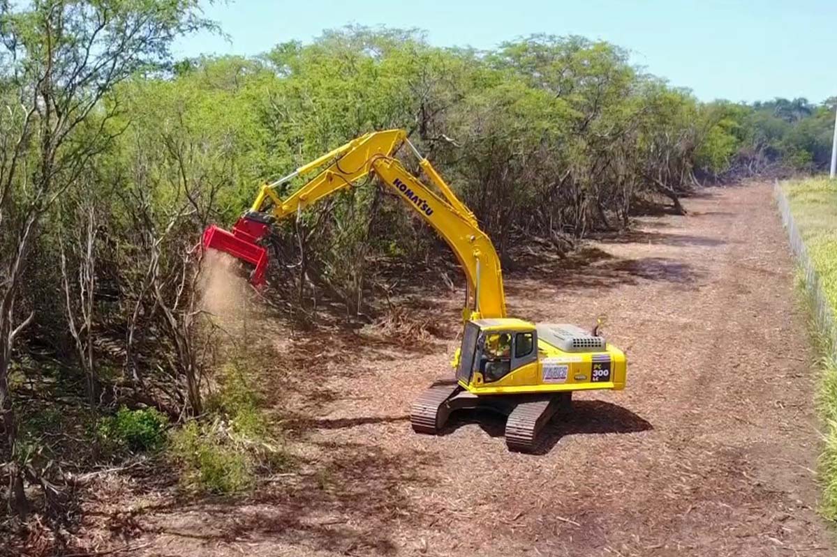 EXCAVATOR MULCHING HEAD 15-45 TON